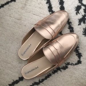 Rose Gold Mules